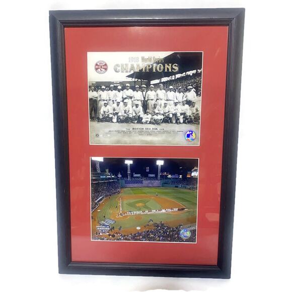 Boston Red Sox World Series Champions 1918 and 2004 Team Photos Framed Matted - Picture 4 of 10